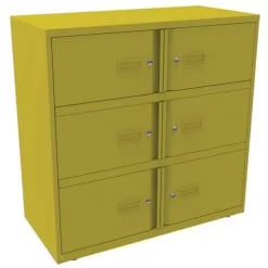 Office Staff Lockers - 6 Boxes - Personal Effects Storage - Bisley -Avery Store AIG4407146