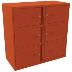 Office Staff Lockers - 6 Boxes - Personal Effects Storage - Bisley -Avery Store AIG4407147