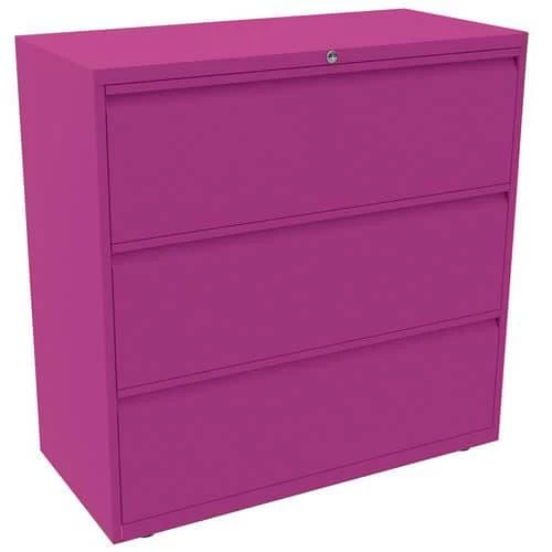 Bisley 3 Drawer Metal Side Filing Cabinet - 800-1000mm Wide - Office Storage 5 Bisley 3 Drawer Metal Side Filing Cabinet - 800-1000mm Wide - Office Storage - Image 5