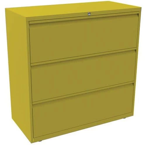 Bisley 3 Drawer Metal Side Filing Cabinet - 800-1000mm Wide - Office Storage 2 Bisley 3 Drawer Metal Side Filing Cabinet - 800-1000mm Wide - Office Storage - Image 2