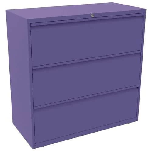 Bisley 3 Drawer Metal Side Filing Cabinet - 800-1000mm Wide - Office Storage 10 Bisley 3 Drawer Metal Side Filing Cabinet - 800-1000mm Wide - Office Storage - Image 10