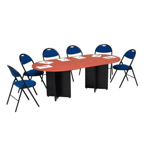 Rectangular Extension For Oval-shaped Modular Table - Cross Base 7 Rectangular Extension For Oval-shaped Modular Table - Cross Base - Image 7