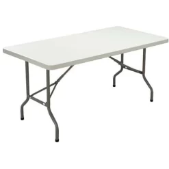 Lifetime HDPE Rectangular Folding Table - Tubular Base -Avery Store AIG447977