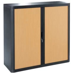 EasyOffice Low Cabinet With Tambour Doors Kit - 104 cm -Avery Store AIG452354