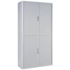EasyOffice Tambour Door Cupboard In Kit Form - Height 204 Cm