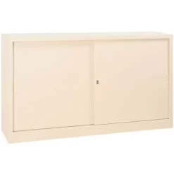 Self-assembly Cabinet With Sliding Doors - Low - Width 160 cm - Manutan 5 Self-assembly Cabinet With Sliding Doors - Low - Width 160 cm - Manutan -Avery Store AIG452366 1