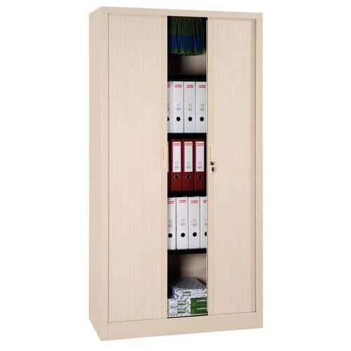 Tall Tambour Cabinet Kit - Width 100 cm - Manutan 1 Tall Tambour Cabinet Kit - Width 100 cm - Manutan