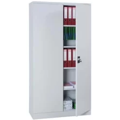 Tall, Self-assembly Cabinet With Hinged Doors - Width 120 cm - Manutan