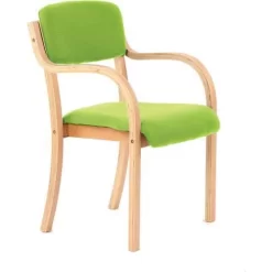 Reception Chairs - Beech Wooden Frame - Fabric Seat & Back - Dynamic -Avery Store AIG46151694