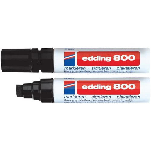 Edding 800 Permanent Marker - Bevelled Tip 3 Edding 800 Permanent Marker - Bevelled Tip - Image 3