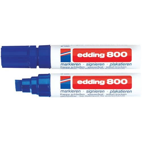 Edding 800 Permanent Marker - Bevelled Tip 4 Edding 800 Permanent Marker - Bevelled Tip - Image 4