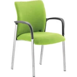 Reception/Visitor Chair - Stackable - Fabric & Chrome - Dynamic 6 Reception/Visitor Chair - Stackable - Fabric & Chrome - Dynamic -Avery Store AIG46720560
