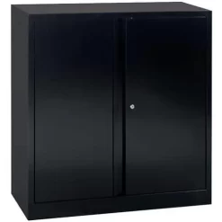 Low, Self-assembly Cabinet With Hinged Doors - Width 100 cm - Manutan 5 Low, Self-assembly Cabinet With Hinged Doors - Width 100 cm - Manutan -Avery Store AIG499024 1