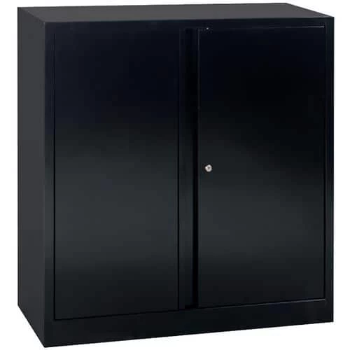 Low, Self-assembly Cabinet With Hinged Doors - Width 100 cm - Manutan 3 Low, Self-assembly Cabinet With Hinged Doors - Width 100 cm - Manutan - Image 3