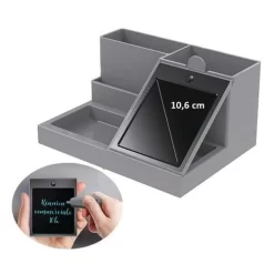 Pencil Pot, Desk Organiser, Digital Notes - Grey -Avery Store AIG5212051