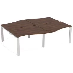 Aura 4 Person Wave Bench Desks 6 Aura 4 Person Wave Bench Desks -Avery Store AIG5249222