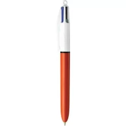 Retractable 4-colour Ballpoint Pen - 0.8-mm Tip - Box Of 12 - Bic