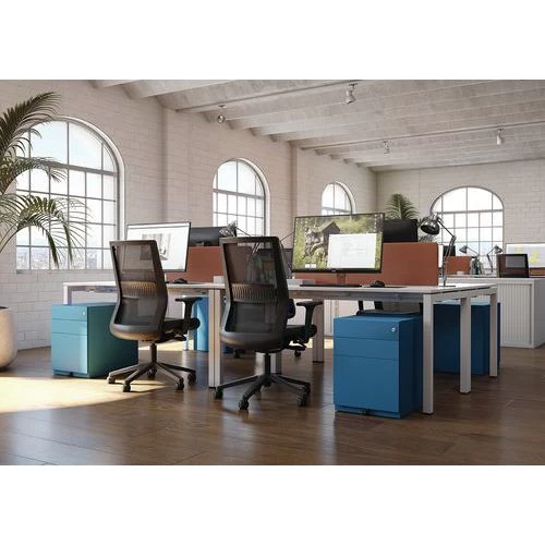 Bisley Mobile Metal Filing Cabinet - Low 4 Bisley Mobile Metal Filing Cabinet - Low - Image 4