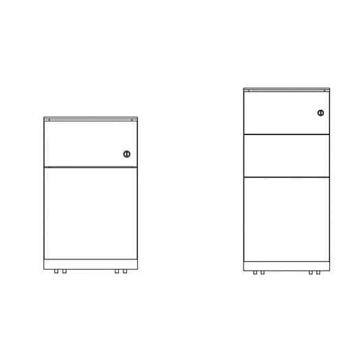Bisley Mobile Metal Filing Cabinet - Low 11 Bisley Mobile Metal Filing Cabinet - Low - Image 11