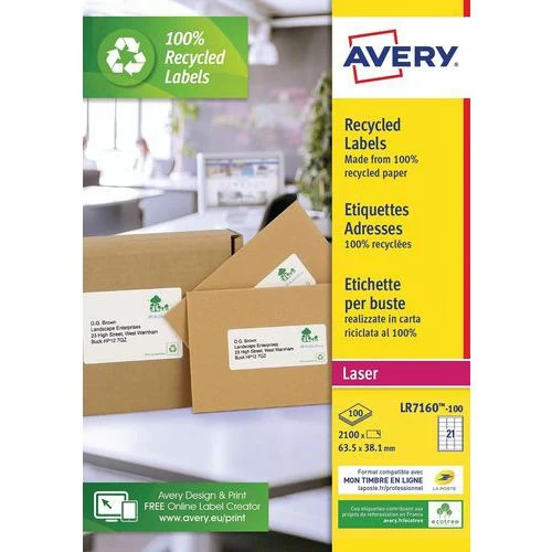 Avery Recycled Label - Laser Printing - Avery 3 Avery Recycled Label - Laser Printing - Avery - Image 3