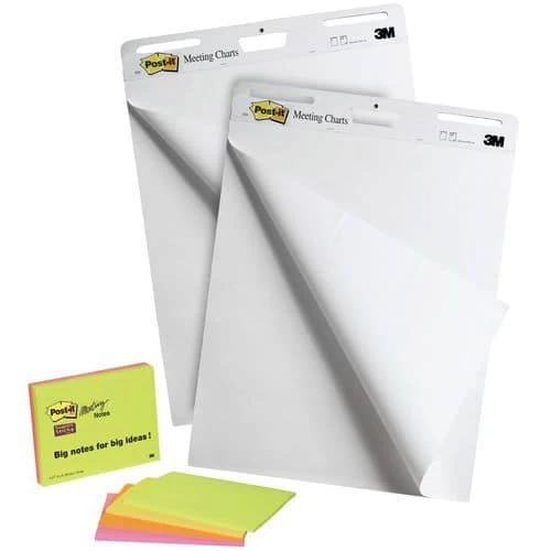 2 X Notepads + 4 X Post-it® Meeting Notes 1 2 X Notepads + 4 X Post-it® Meeting Notes