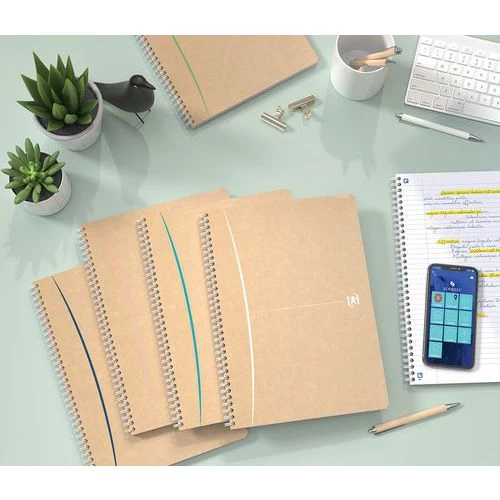 Touareg Notebook 210x297 100 Pages 90 g Recycled 5x5 Sq. Assorted - Oxford 2 Touareg Notebook 210x297 100 Pages 90 g Recycled 5x5 Sq. Assorted - Oxford - Image 2