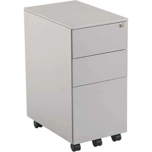 Home Office Mobile Filing Cabinet - Steel With 3 Drawers 2 Home Office Mobile Filing Cabinet - Steel With 3 Drawers - Image 2