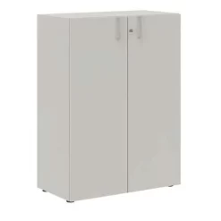 Misao Cabinet With Hinged Doors, Height 123 cm - Manutan