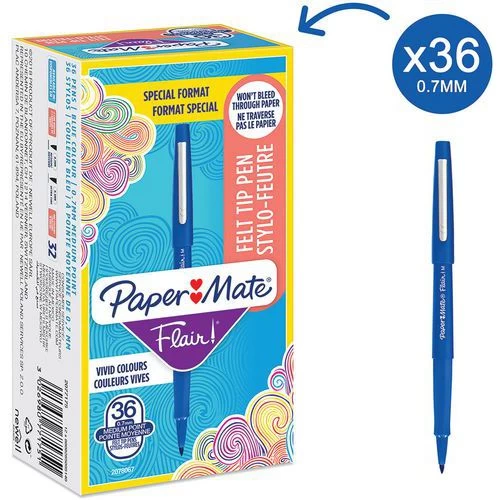 Flair Original Felt-tip Pen - Saver Pack 30 + 6 - Paper Mate 2 Flair Original Felt-tip Pen - Saver Pack 30 + 6 - Paper Mate - Image 2
