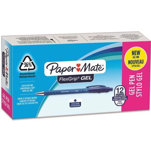 FlexGrip GEL Ballpoint Pen - Box Of 12 - Paper Mate 3 FlexGrip GEL Ballpoint Pen - Box Of 12 - Paper Mate - Image 3