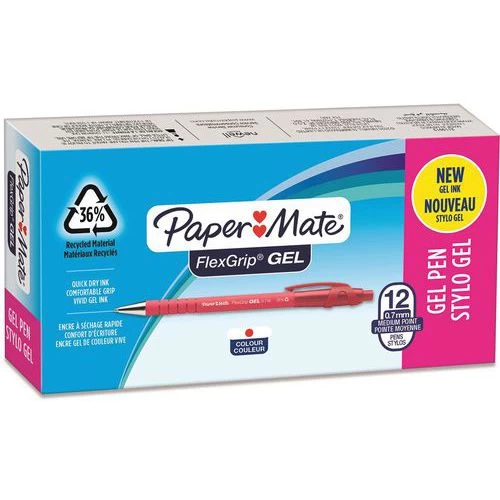 FlexGrip GEL Ballpoint Pen - Box Of 12 - Paper Mate 5 FlexGrip GEL Ballpoint Pen - Box Of 12 - Paper Mate - Image 5