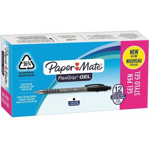 FlexGrip GEL Ballpoint Pen - Box Of 12 - Paper Mate 6 FlexGrip GEL Ballpoint Pen - Box Of 12 - Paper Mate - Image 6