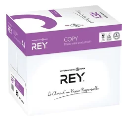 Rey Copy Paper, A4, 80 g, Pack Of 5 Reams -Avery Store AIG7302458