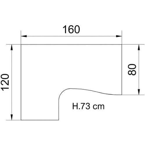 Ticka Compact Desk - Beech 2 Ticka Compact Desk - Beech - Image 2