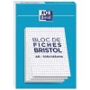 A5 Pad Of Hole-punched Flashcards, 5x5 squares, 210 g, White - Oxford