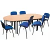 Meeting Table Set With 4 Tables And 6 Chairs