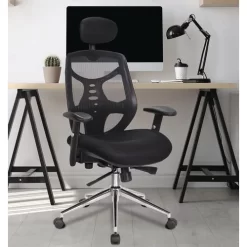 Mesh Office Chair - Ergonomic & With Headrest - Eliza Tinsley Polaris 11 Mesh Office Chair - Ergonomic & With Headrest - Eliza Tinsley Polaris -Avery Store AIG8110876