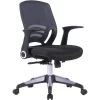 Mesh Office Operator Chair & Folding Arms - Graphite - Eliza Tinsley