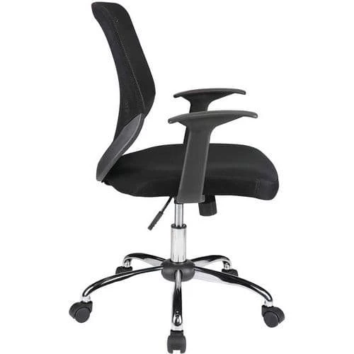 Black Office Operator Chair - Mesh Back - Ranger - Eliza Tinsley 2 Black Office Operator Chair - Mesh Back - Ranger - Eliza Tinsley - Image 2