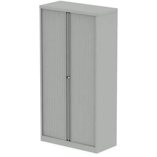 Tall Office Cupboards With Tambour Doors - Height 200 Cm - Bisley 2 Tall Office Cupboards With Tambour Doors - Height 200 Cm - Bisley - Image 2