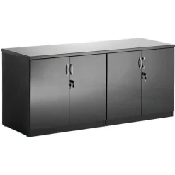 Dynamic High Gloss Credenza Twin Cupboard Accessory - 160 Cm