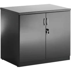 Dynamic Office Storage Cupboard - Lockable - 2 Shelves - High Gloss Finish