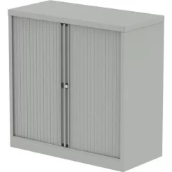 Small Office Cupboards With Tambour Doors - 100 Cm High - Bisley