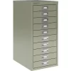 Grey 9-Drawer Steel Cabinet - Office And Workshop - Bisley Multidrawer