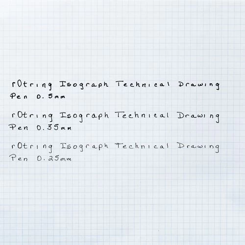 ROtring Isograph Black Indian Ink Pen 0.35 mm - ROtring 3 ROtring Isograph Black Indian Ink Pen 0.35 mm - ROtring - Image 3